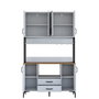 Hanah Home Gabinete Multipropósito Blanco y Nuez JE169 - 3260